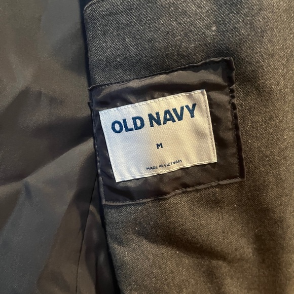 Old Navy Gray Sport Coat Classic Blazer Sz M - NWT - Picture 5 of 5